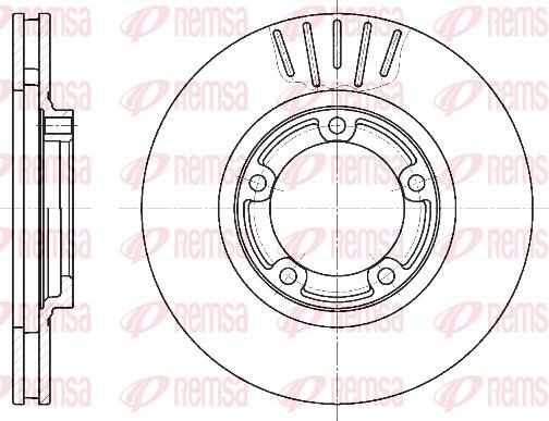 Remsa 6794.10 - Гальмівний диск autocars.com.ua