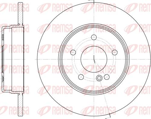 Remsa 6801.00 - Тормозной диск avtokuzovplus.com.ua