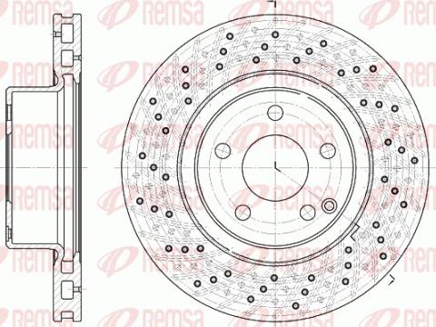 Remsa 6817.10 - Тормозной диск avtokuzovplus.com.ua