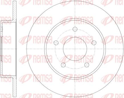 Remsa 6820.00 - Тормозной диск avtokuzovplus.com.ua