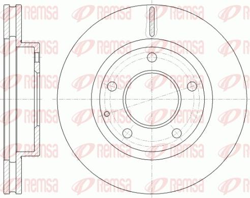 Remsa 6841.10 - Гальмівний диск autocars.com.ua