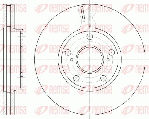 Remsa 6842.10 - Тормозной диск avtokuzovplus.com.ua