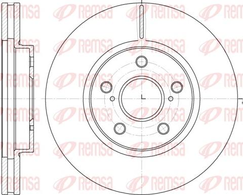 Remsa 6862.10 - Тормозной диск avtokuzovplus.com.ua