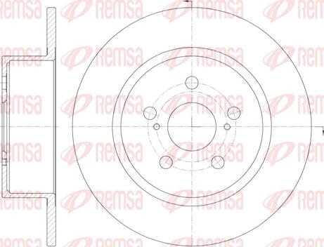 Remsa 6878.00 - Тормозной диск avtokuzovplus.com.ua