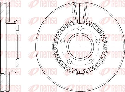 Remsa 6892.10 - Тормозной диск avtokuzovplus.com.ua