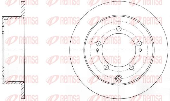 Remsa 6903.00 - Тормозной диск avtokuzovplus.com.ua