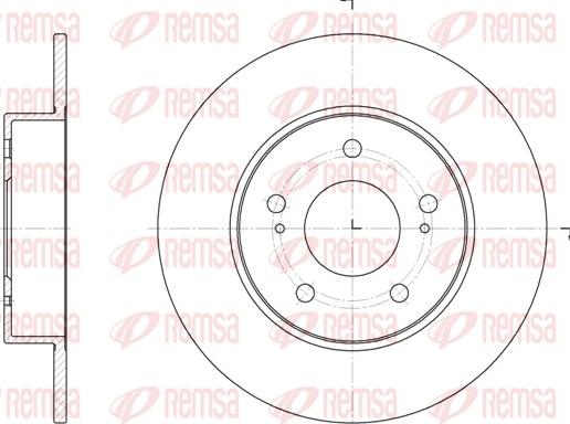 Remsa 6909.00 - Тормозной диск avtokuzovplus.com.ua