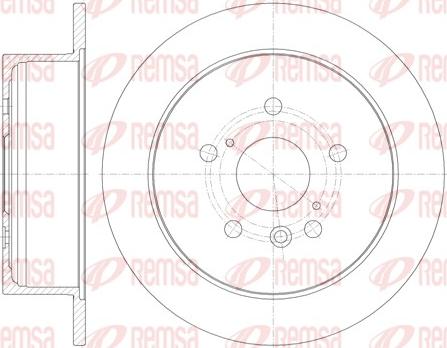 Remsa 6911.00 - Гальмівний диск autocars.com.ua