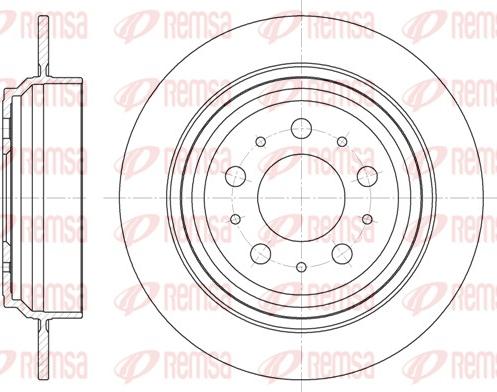 Remsa 6924.00 - Тормозной диск avtokuzovplus.com.ua