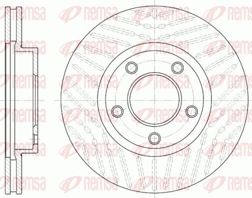 Remsa 6932.10 - Гальмівний диск autocars.com.ua