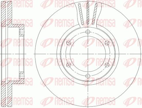 Remsa 6951.10 - Тормозной диск avtokuzovplus.com.ua