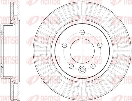 Remsa 6994.10 - Гальмівний диск autocars.com.ua