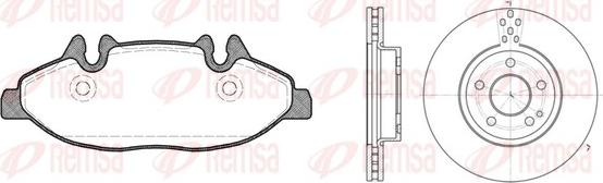 Remsa 81109.00 - Комплект гальм, дисковий гальмівний механізм autocars.com.ua