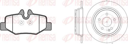 Remsa 81110.00 - Тормозные колодки, дисковые, комплект avtokuzovplus.com.ua