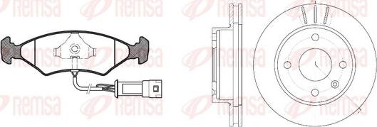 Remsa 8119.03 - Дисковый тормозной механизм, комплект avtokuzovplus.com.ua