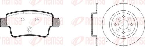 Remsa 81198.00 - Комплект гальм, дисковий гальмівний механізм autocars.com.ua