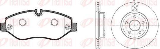 Remsa 81245.01 - Тормозные колодки, дисковые, комплект avtokuzovplus.com.ua