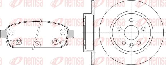 Remsa 81432.00 - Дисковый тормозной механизм, комплект avtokuzovplus.com.ua