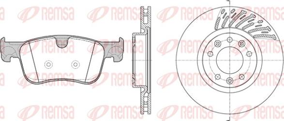 Remsa 81580.00 - Комплект гальм, дисковий гальмівний механізм autocars.com.ua