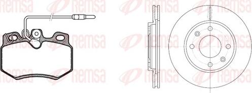 Remsa 8170.03 - Комплект гальм, дисковий гальмівний механізм autocars.com.ua