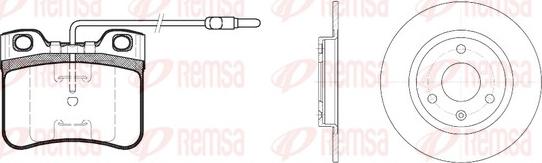 Remsa 8247.02 - Комплект гальм, дисковий гальмівний механізм autocars.com.ua