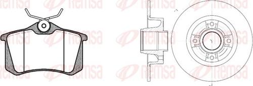 Remsa 8263.05 - Комплект гальм, дисковий гальмівний механізм autocars.com.ua