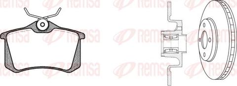 Remsa 8263.27 - Комплект гальм, дисковий гальмівний механізм autocars.com.ua