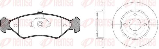 Remsa 8285.02 - Комплект гальм, дисковий гальмівний механізм autocars.com.ua