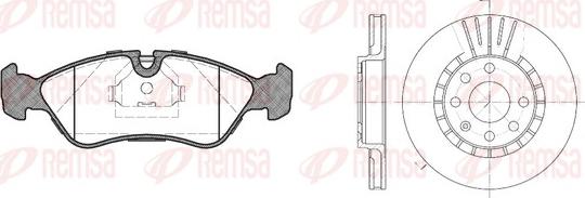 Remsa 8286.00 - Комплект гальм, дисковий гальмівний механізм autocars.com.ua