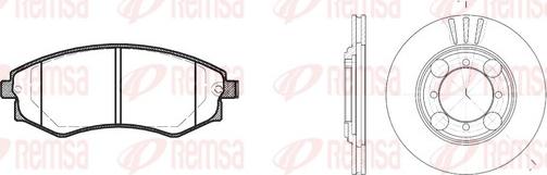 Remsa 8318.00 - Дисковый тормозной механизм, комплект avtokuzovplus.com.ua