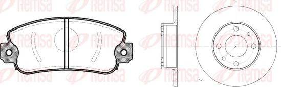 Remsa 8372.00 - Дисковый тормозной механизм, комплект avtokuzovplus.com.ua