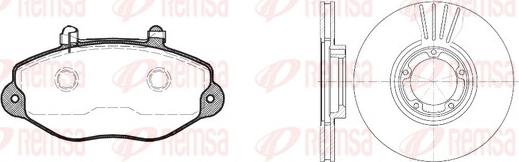 Remsa 8392.01 - Дисковый тормозной механизм, комплект avtokuzovplus.com.ua