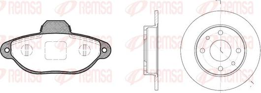 Remsa 8414.01 - Комплект гальм, дисковий гальмівний механізм autocars.com.ua
