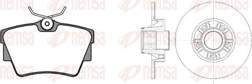 Remsa 8591.20 - Дисковый тормозной механизм, комплект avtokuzovplus.com.ua