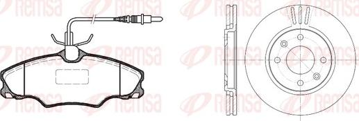 Remsa 8603.00 - Дисковый тормозной механизм, комплект avtokuzovplus.com.ua