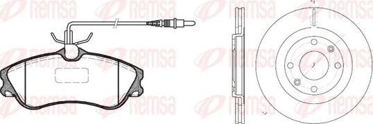 Remsa 8634.00 - Комплект гальм, дисковий гальмівний механізм autocars.com.ua