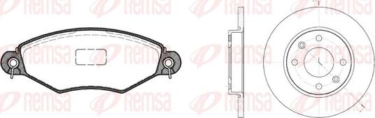 Remsa 8643.02 - Дисковый тормозной механизм, комплект avtokuzovplus.com.ua