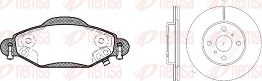 Remsa 8978.00 - Комплект гальм, дисковий гальмівний механізм autocars.com.ua