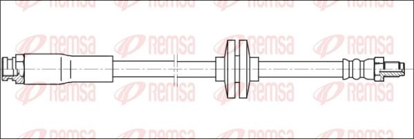 Remsa G1901.41 - Гальмівний шланг autocars.com.ua