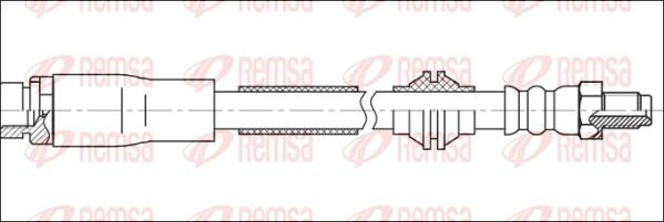 Remsa G1901.99 - Гальмівний шланг autocars.com.ua