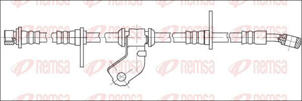 Remsa G1903.72 - Гальмівний шланг autocars.com.ua