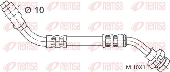 Remsa G1903.86 - Гальмівний шланг autocars.com.ua