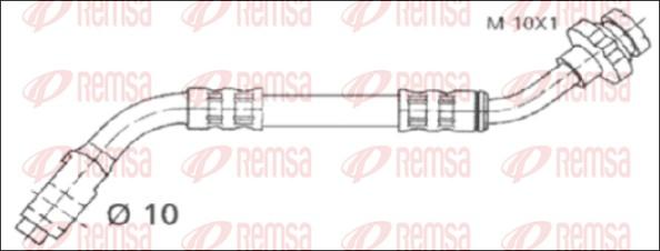 Remsa G1903.88 - Гальмівний шланг autocars.com.ua