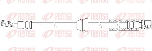 Remsa G1904.24 - Гальмівний шланг autocars.com.ua