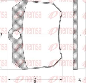 Remsa JCA 1005 - Тормозные колодки, дисковые, комплект avtokuzovplus.com.ua