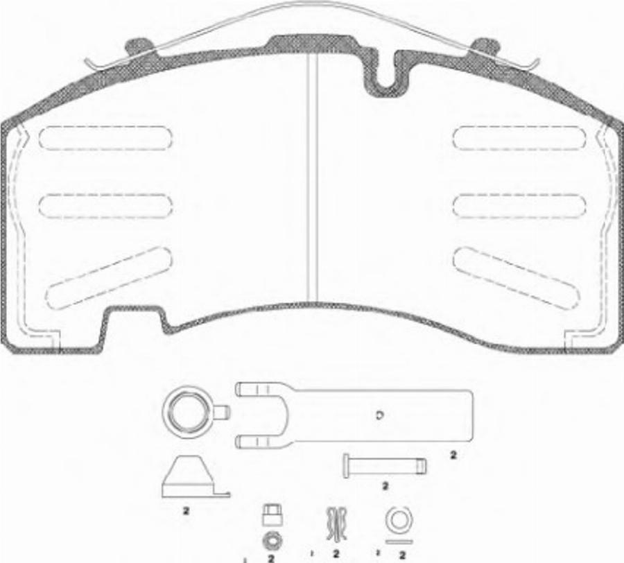 Remsa JCA 1074.80 - Тормозные колодки, дисковые, комплект autodnr.net