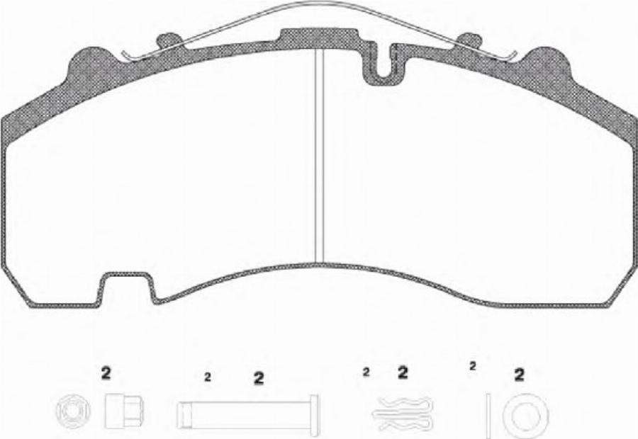 Remsa JCA 1076.80 - Тормозные колодки, дисковые, комплект autodnr.net