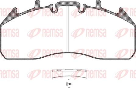 Remsa JCA 1257.00 - Тормозные колодки, дисковые, комплект avtokuzovplus.com.ua