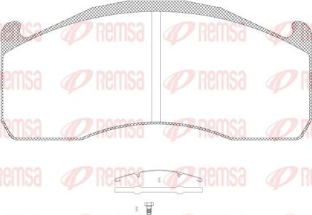 Remsa JCA 1328.00 - Тормозные колодки, дисковые, комплект avtokuzovplus.com.ua