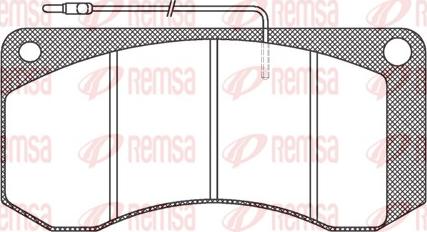 Remsa JCA 258.40 - Тормозные колодки, дисковые, комплект avtokuzovplus.com.ua